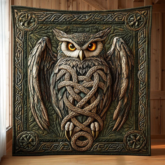 Primeval Eyes Quilt Blanket