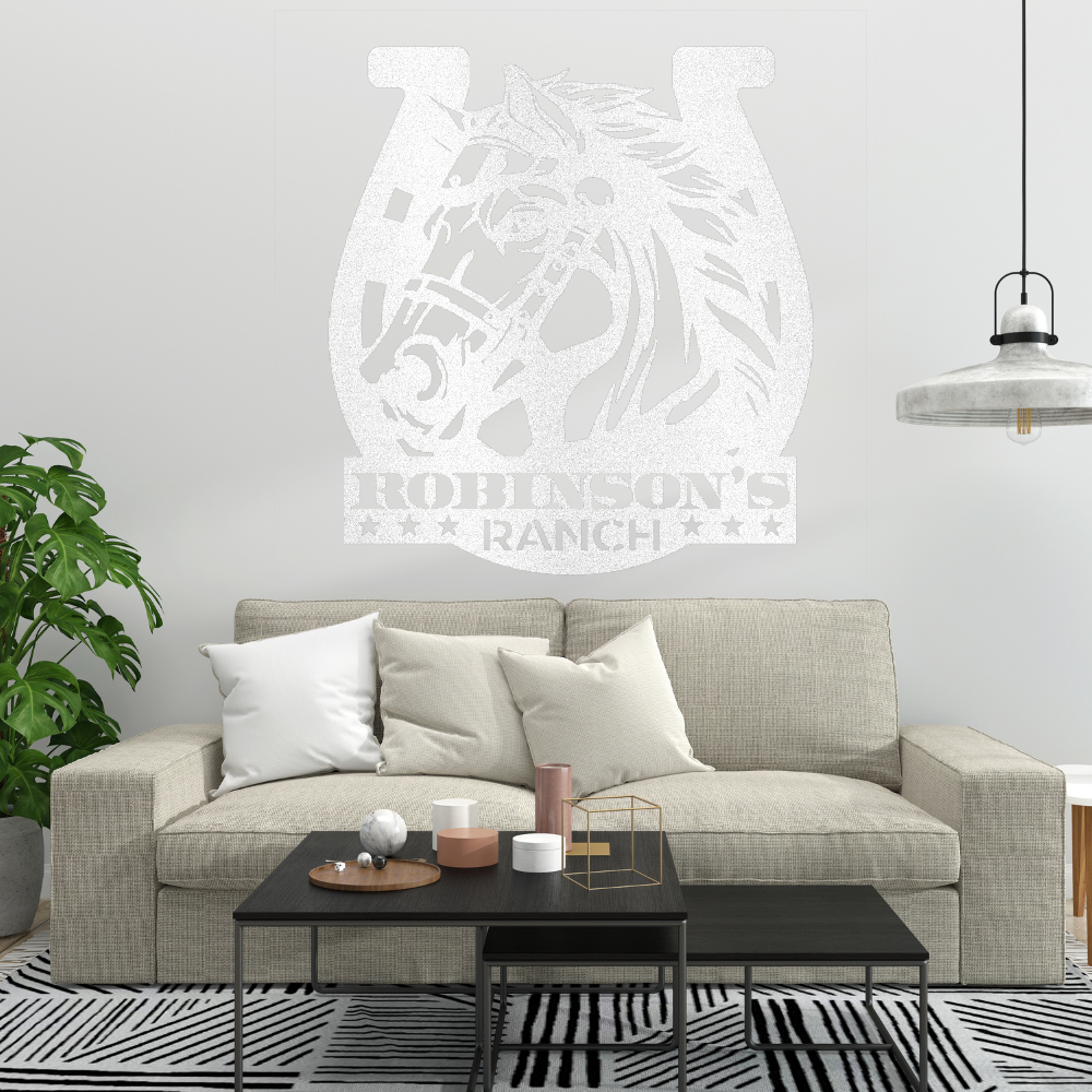 Custom Ranch Sign Steel Wall Decor