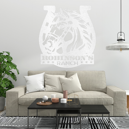 Custom Ranch Sign Steel Wall Decor