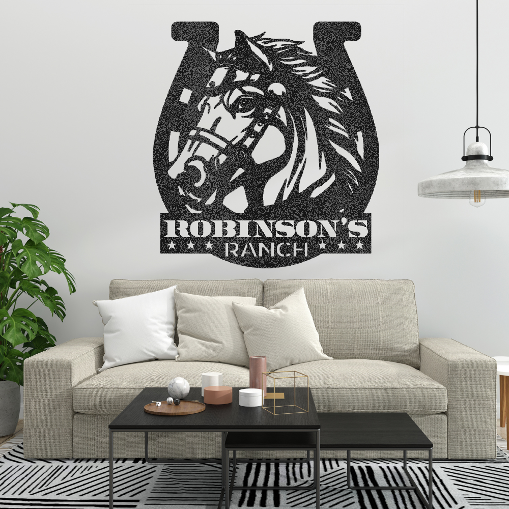 Custom Ranch Sign Steel Wall Decor