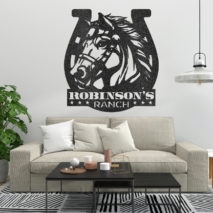 Custom Ranch Sign Steel Wall Decor