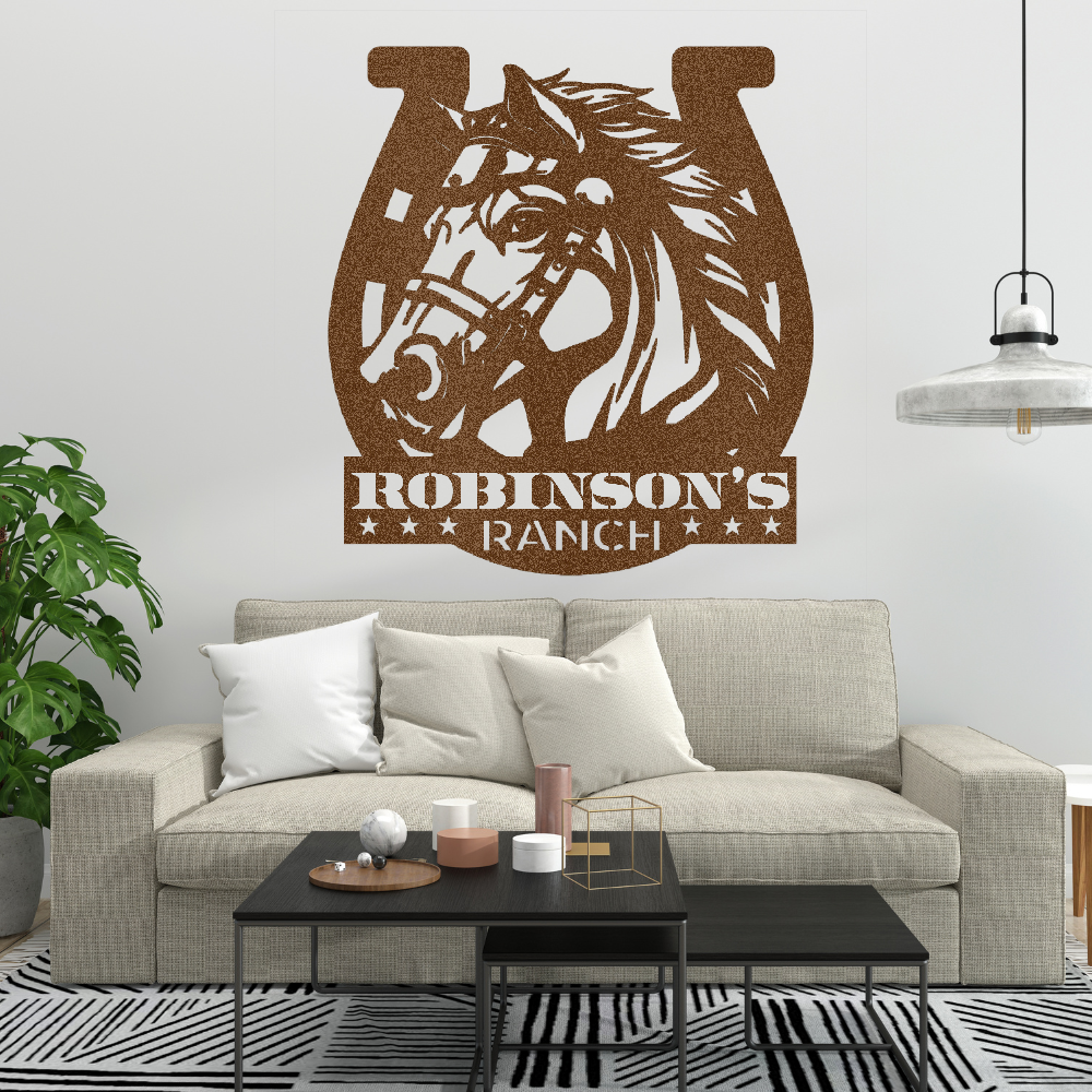 Custom Ranch Sign Steel Wall Decor