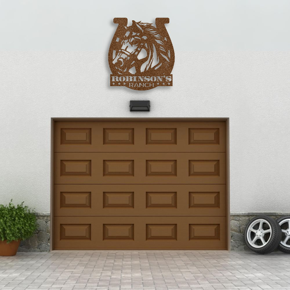 Custom Ranch Sign Steel Wall Decor