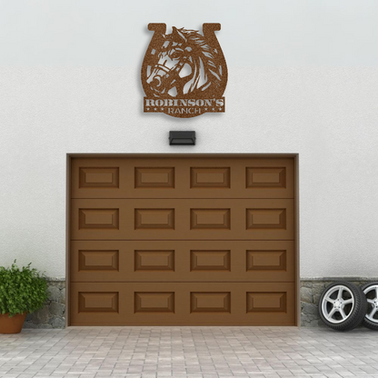 Custom Ranch Sign Steel Wall Decor
