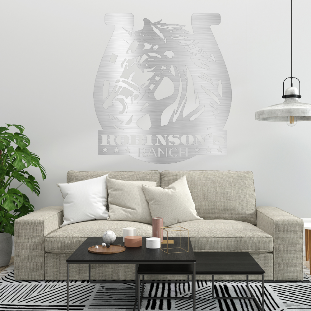 Custom Ranch Sign Steel Wall Decor