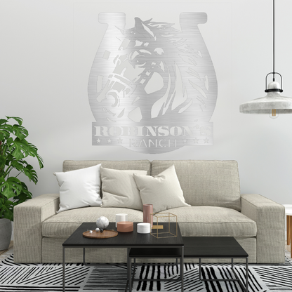 Custom Ranch Sign Steel Wall Decor