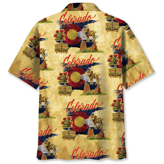 Proud Colorado Hawaiian Shirt, custom shirt gift for men
