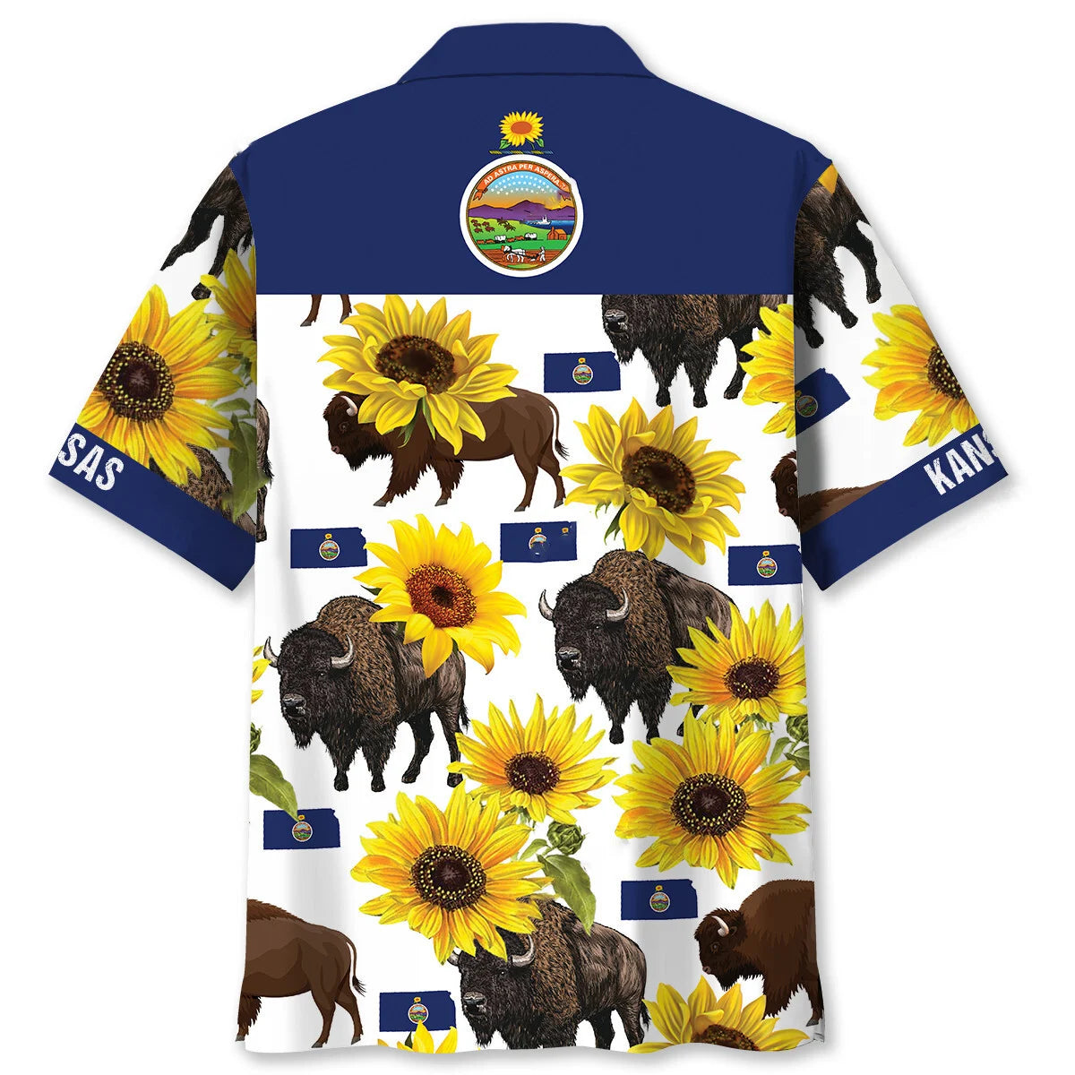 Proud Kansas State Hawaiian Shirt, custom shirt gift for men (view 2)