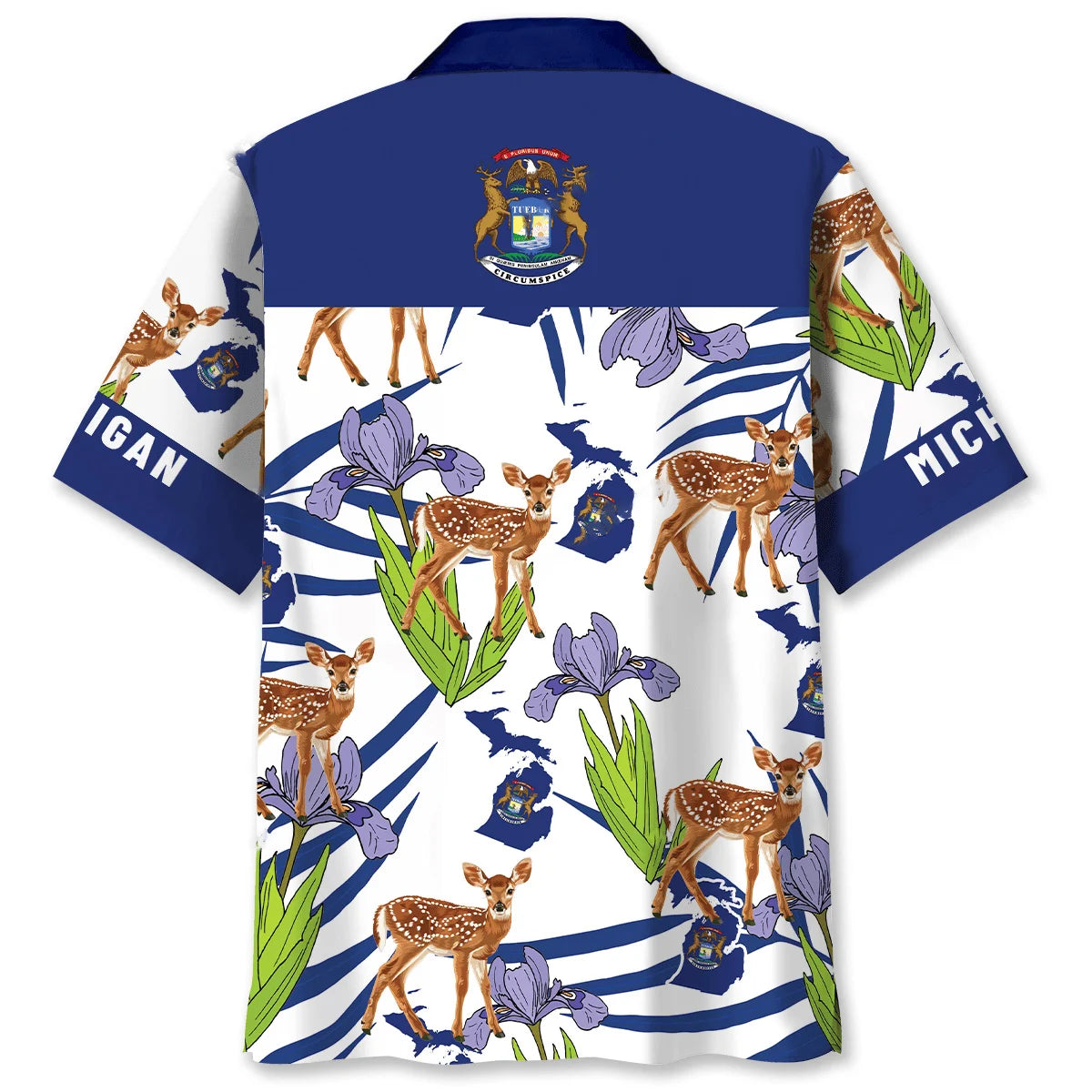 Proud Michigan State Hawaiian Shirt, custom shirt gift for men (view 2)