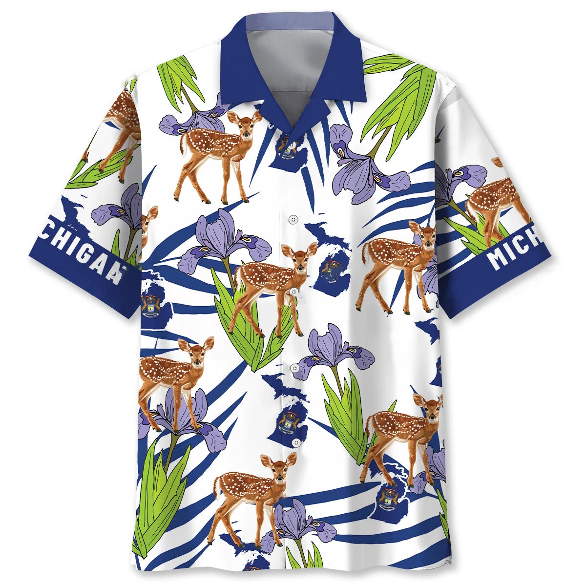 Proud Michigan State Hawaiian Shirt, custom shirt gift for men (view 4)
