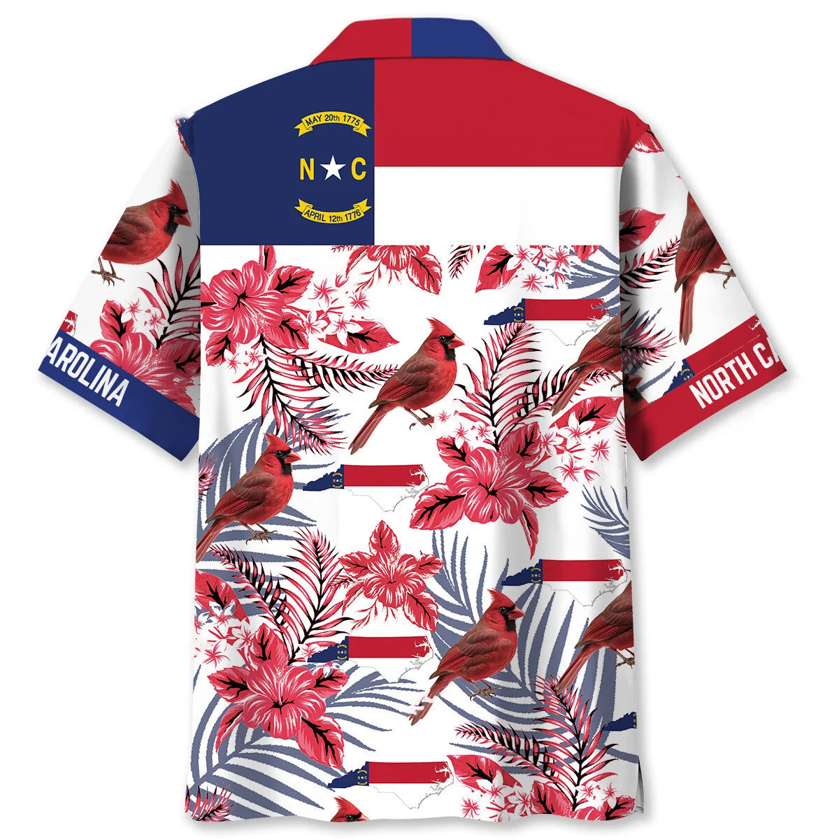 Proud North Carolina State Hawaiian Shirt, custom shirt gift for men (view 2)