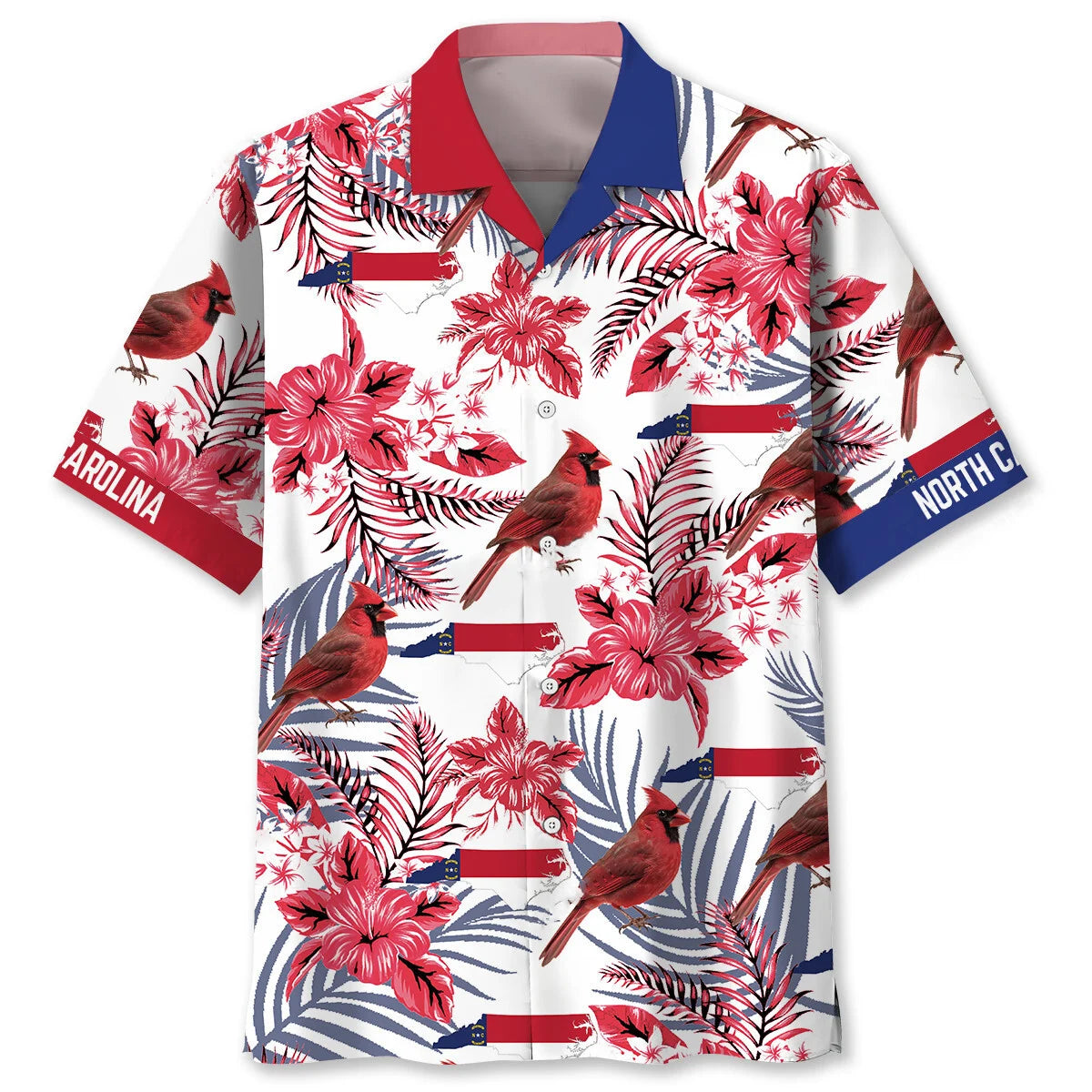 Proud North Carolina State Hawaiian Shirt, custom shirt gift for men (view 4)