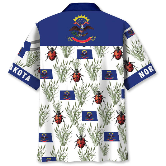 Proud North Dakota State Hawaiian Shirt, custom shirt gift for men