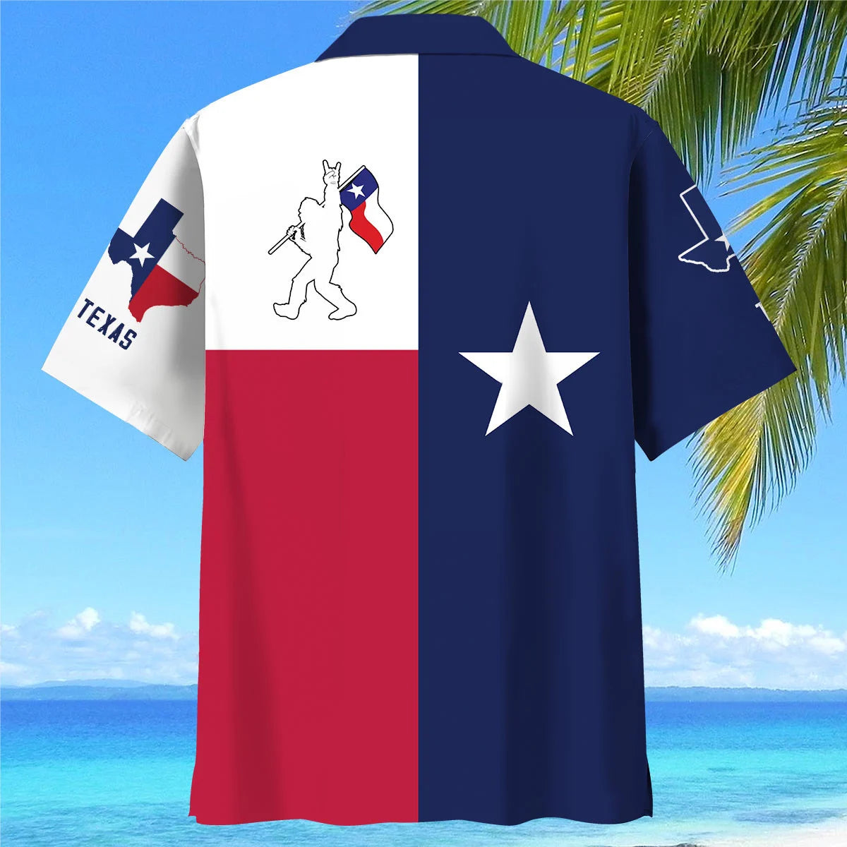 Proud Texas Hawaiian Shirt, custom shirt gift for men (view 4)