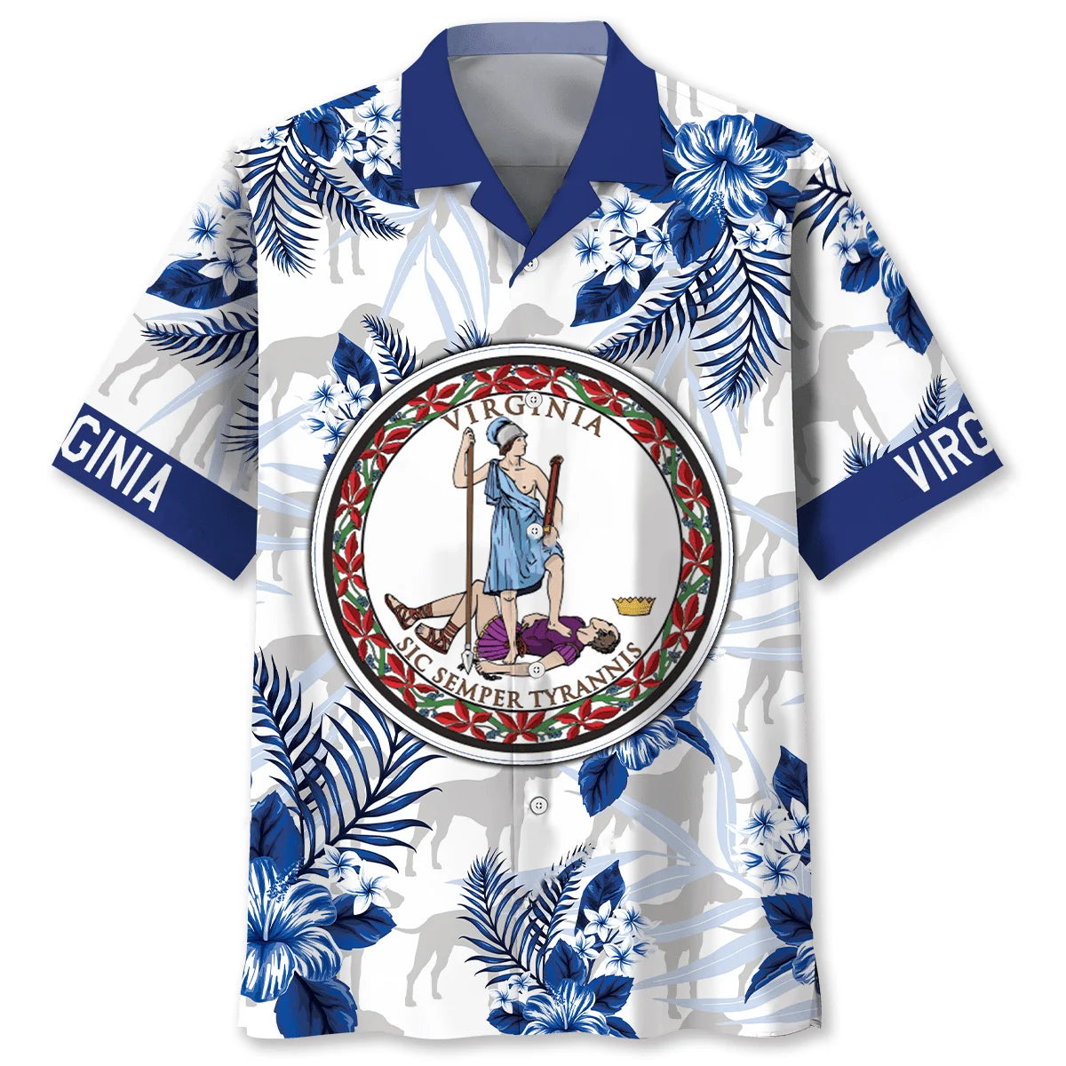 Proud Virginia State Hawaiian Shirt, custom shirt gift for men (view 4)
