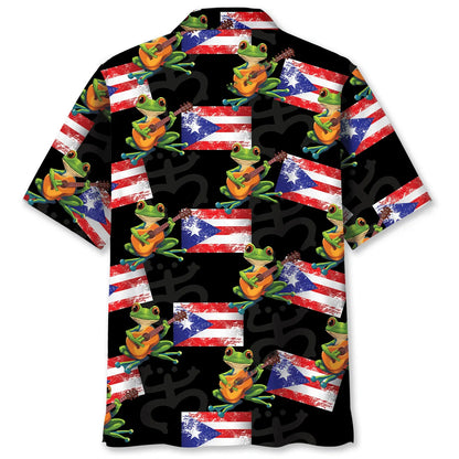 Puerto Rico Hawaiian Shirt, custom shirt gift for men (view 2)