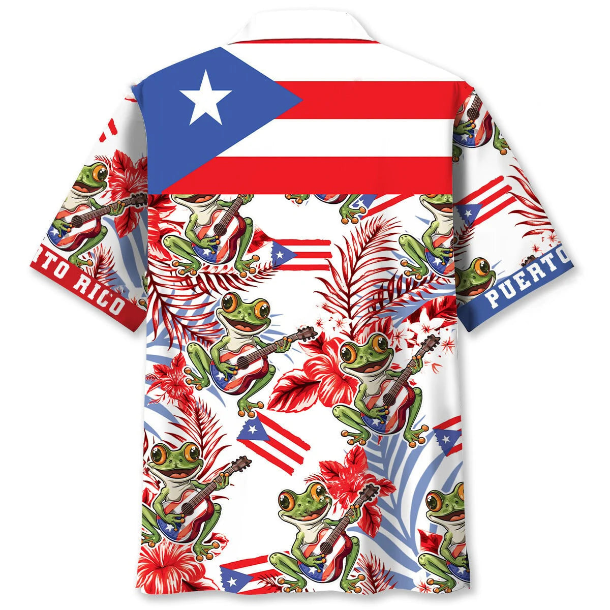 Puerto Rico Proud Hawaiian Shirt, custom shirt gift for men (view 2)