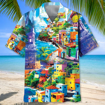 Puerto Rico San Juan Hawaiian Shirt, custom shirt gift for men