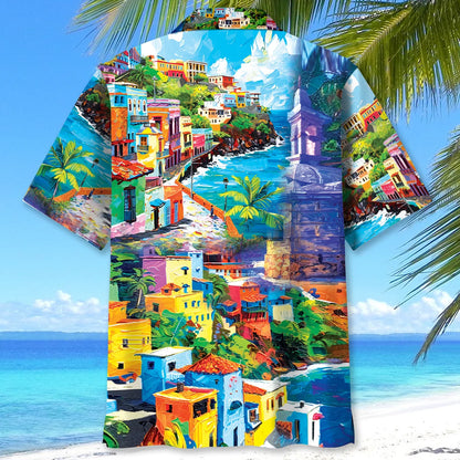 Puerto Rico San Juan Hawaiian Shirt, custom shirt gift for men (view 3)