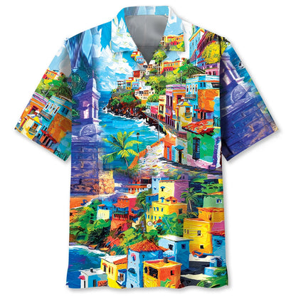 Puerto Rico San Juan Hawaiian Shirt, custom shirt gift for men (view 4)