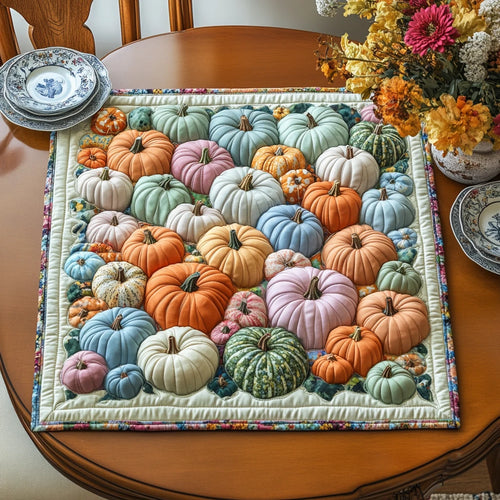 Pumpkin Bliss Quilted Table Topper