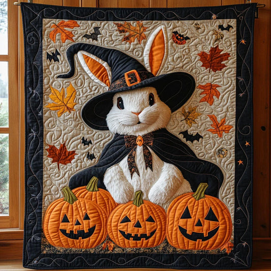 Pumpkin Mage Quilt Blanket
