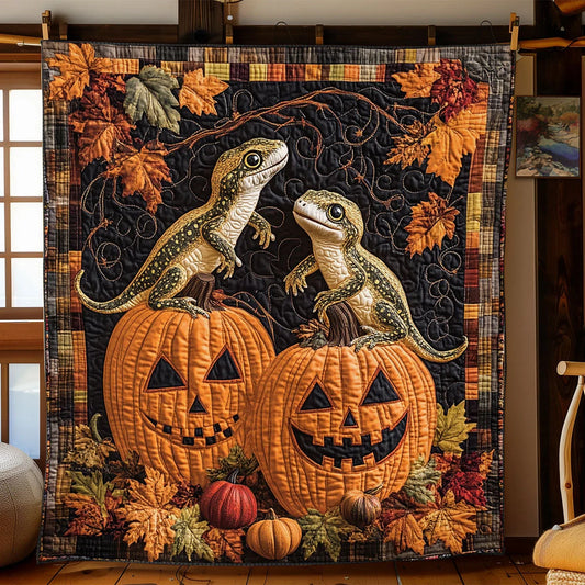 Pumpkin Perch Quilt Blanket