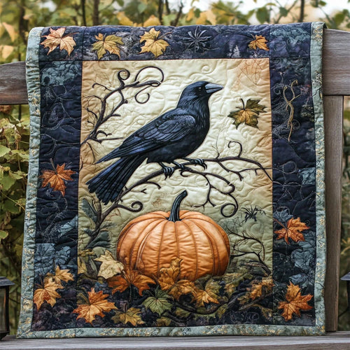 Pumpkin Perch Quilt Blanket