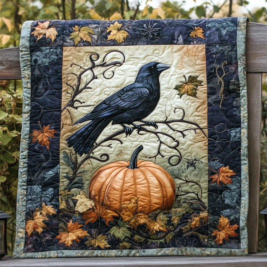 Pumpkin Perch Quilt Blanket