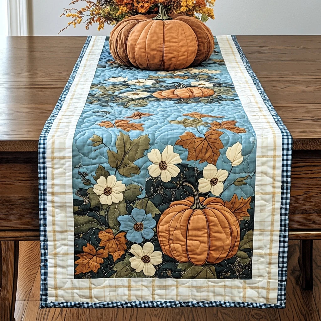 Pumpkin Spice Season Quilted Table Runner