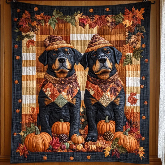 Pumpkin Watch Quilt Blanket