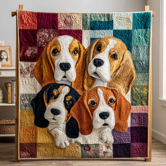 Puppy Eyes Quilt Blanket