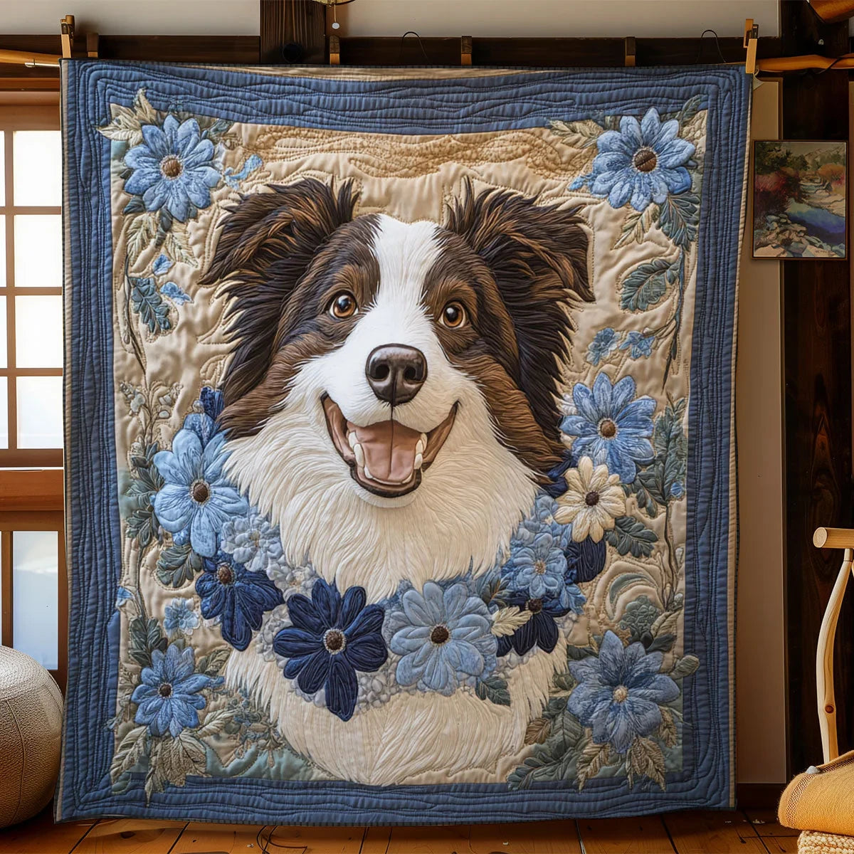 Puppy Smile Quilt Blanket