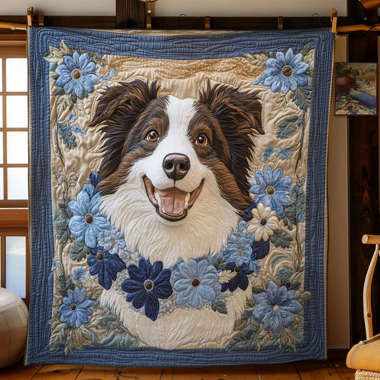 Puppy Smile Quilt Blanket