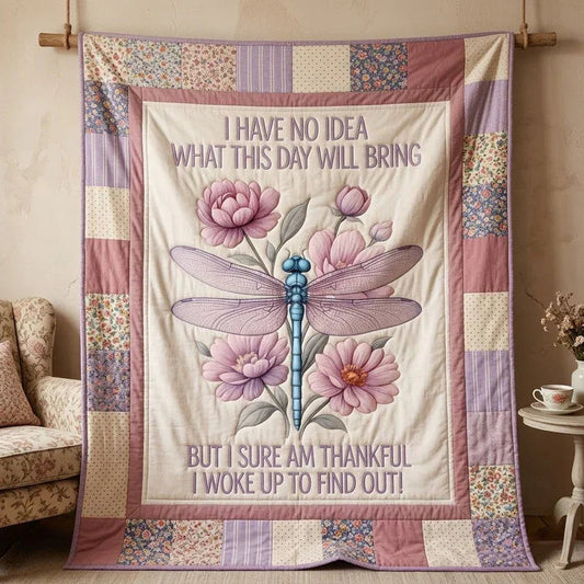 Pure Awakening Quilt Blanket - Quilted Blanket by OtterMia