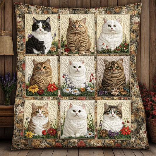 Pure Garden Cat Quilt Blanket