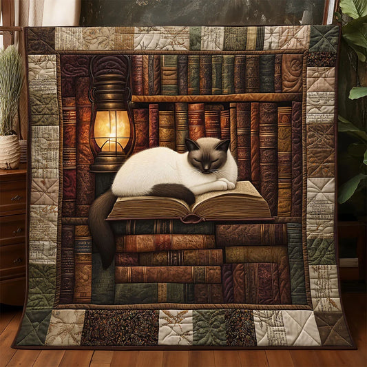 Purrfect Prose Quilt Blanket