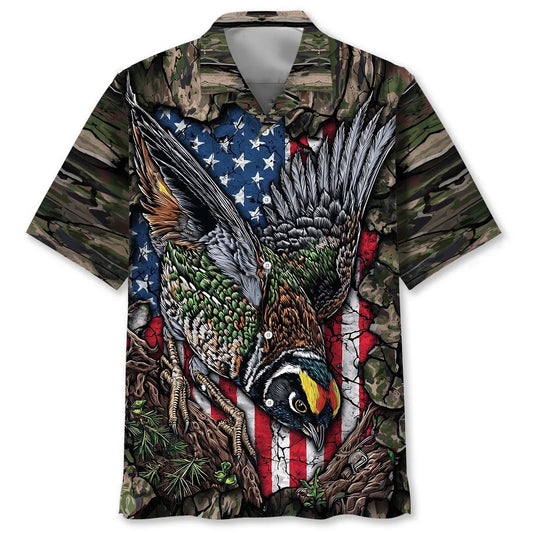 Quail Perched on the Rock Hawaiian Shirt, custom shirt gift for men