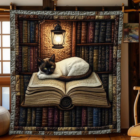 Quiet Reading Companion Quilt Blanket