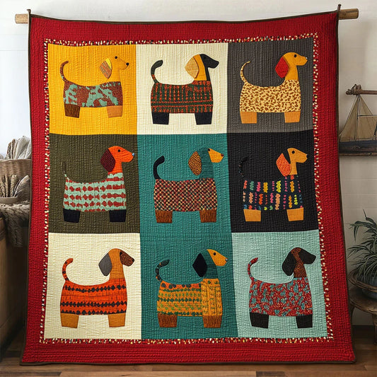 Quilt Joy Dachshund Quilt Blanket