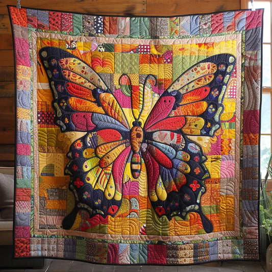 Quilted Bloomfly Quilt Blanket