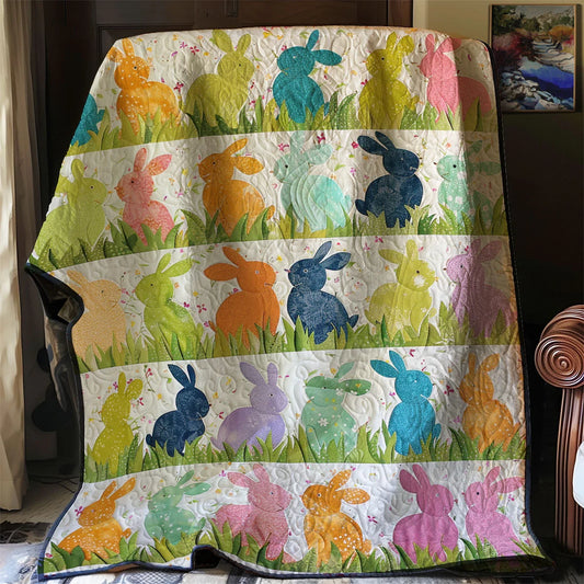 Rabbit Garden Quilt Blanket