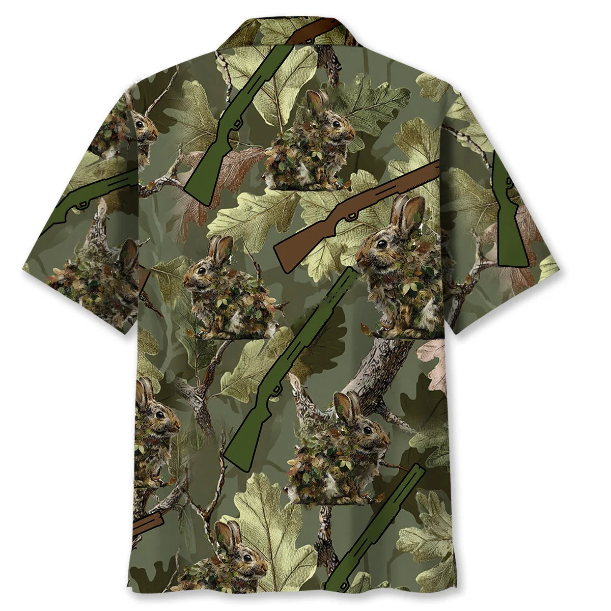 Rabbit Hunting Hawaiian Shirt, custom shirt gift for men (view 3)
