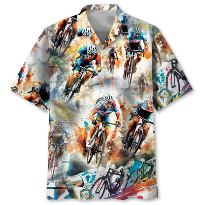 Racing Cycling Hawaiian Shirt, custom shirt gift for men (view 4)