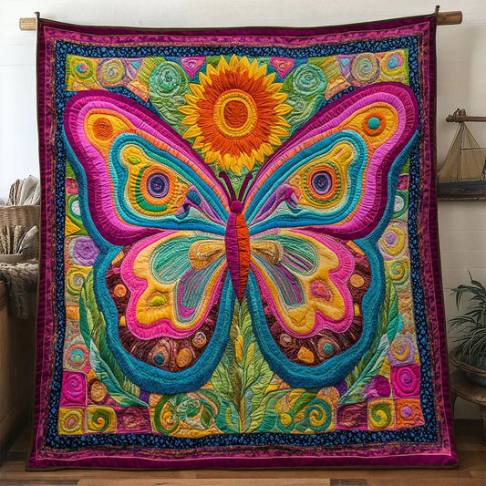 Radiance Butterfly Quilt Blanket