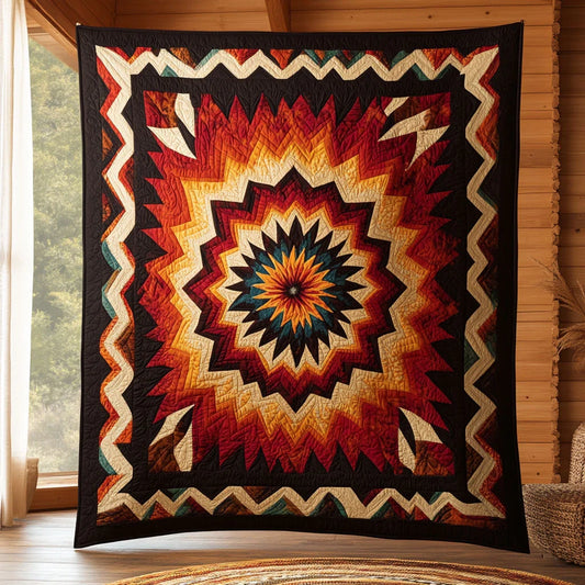 Radiant Burst Quilt Blanket