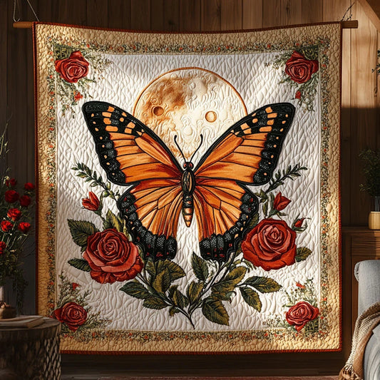 Radiant Butterfly Quilt Blanket