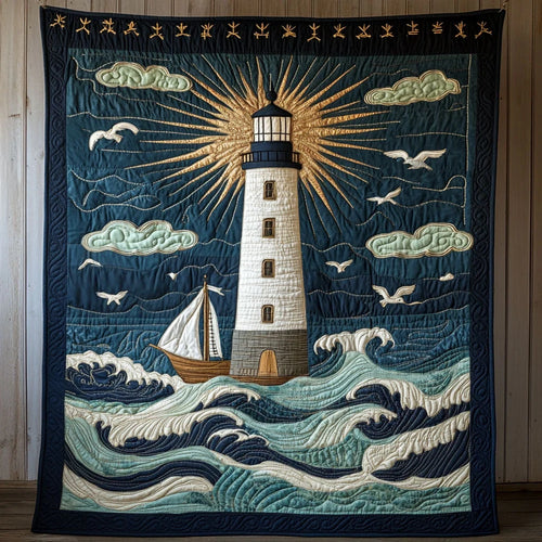Radiant Horizon Quilt Blanket