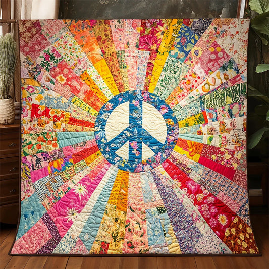 Radiant Peace Quilt Blanket