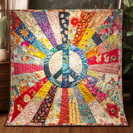 Radiant Peace Quilt Blanket